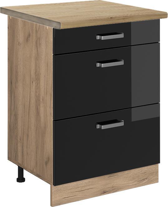 Black, Black high gloss, Gold power oak