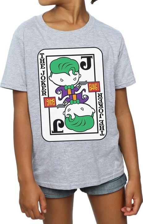 Chibi Joker Playing Card TShirt Mädchen (116)