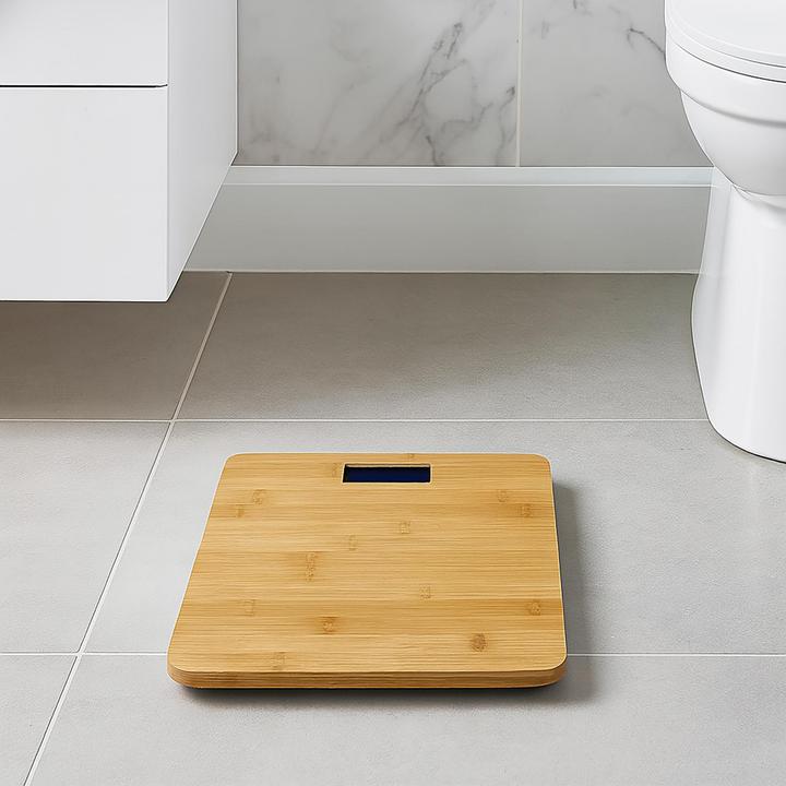 Produktbild HTI-Living Digitale Personenwaage aus Bambus Elegant, Präzise und Nachhaltig (150 kg)