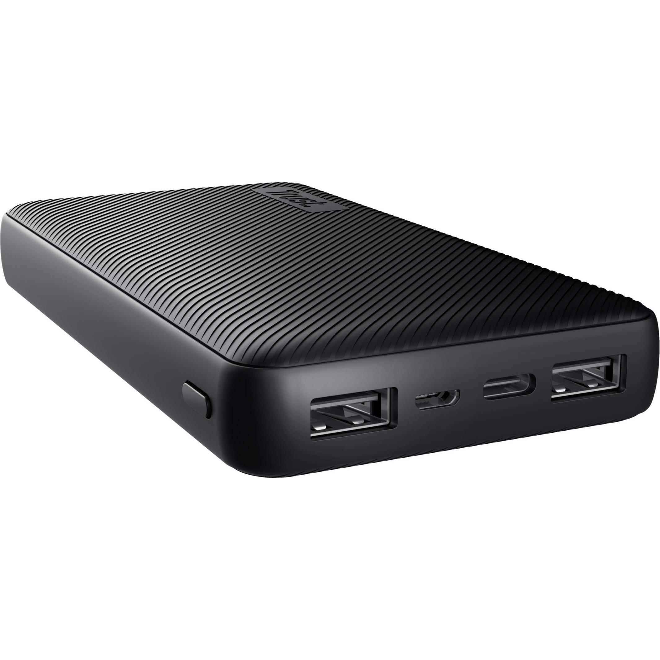 Trust Primo Lithium-Ion (Li-Ion) Black (15000 mAh, 15 W, 15 Wh), Powerbank, Schwarz
