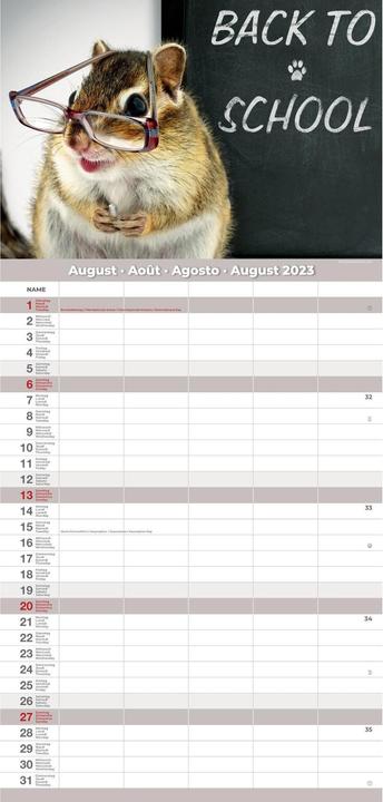 Produktbild Familienplaner Premium Funny 2023 24.5 x 51.5 cm (24.5 x 51.5 cm)