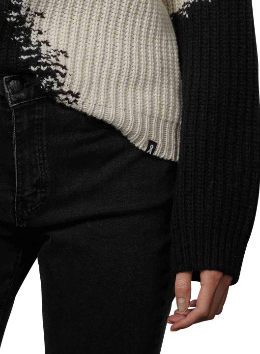 Actual product image Armedangels Long Sleeve Miyaar Pullover Round Neck Black/Oat (L)