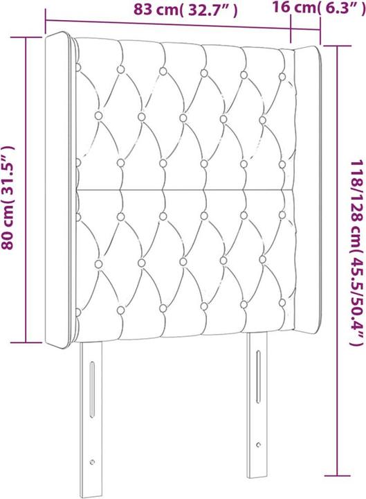 Actual product image vidaXL Bode (83 x 16 x 128 cm)