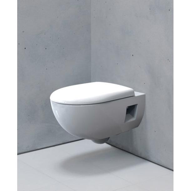 Thumbnail - Geberit, Toilette + Bidet, splrandloses Wandtiefsplklosett Renova Compact Rimfree wei Keratec 500.377.01.