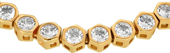 Actual product image Heideman Edda gold coloured (100% stainless steel)