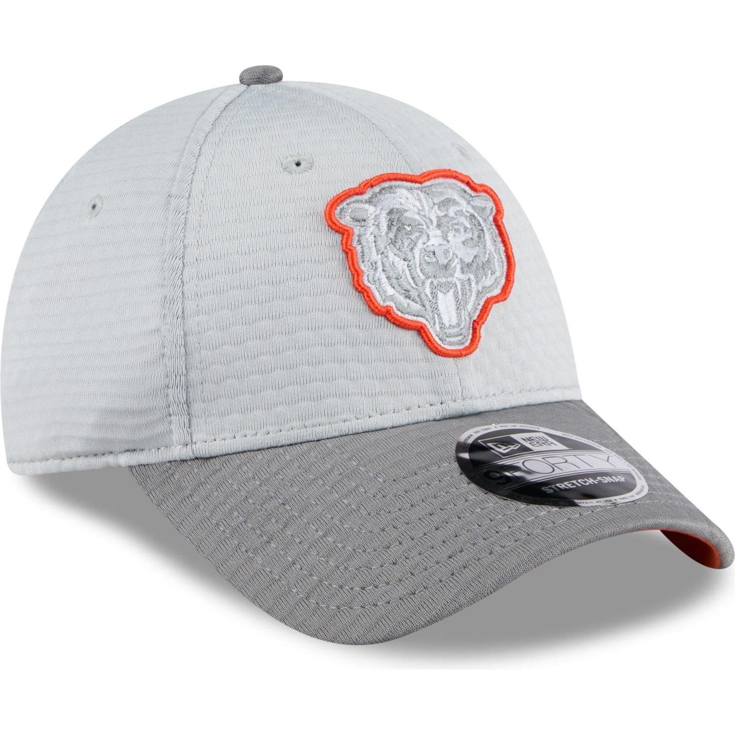 Thumbnail - New Era, Herren, Cap, 9Forty Stretch Cap Training 2024 Chicago Bears, Grau