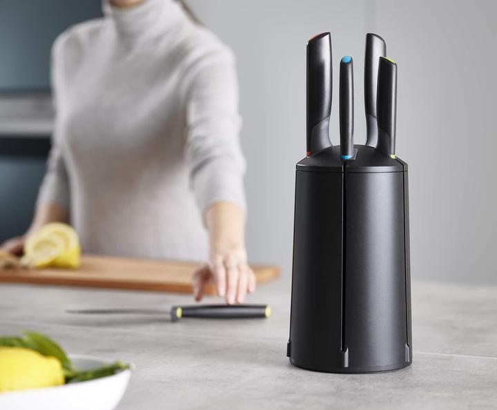 Image du produit Joseph Joseph Bloc à couteaux équipé 5 pcs. ELEVATE KARUSSELL Noir