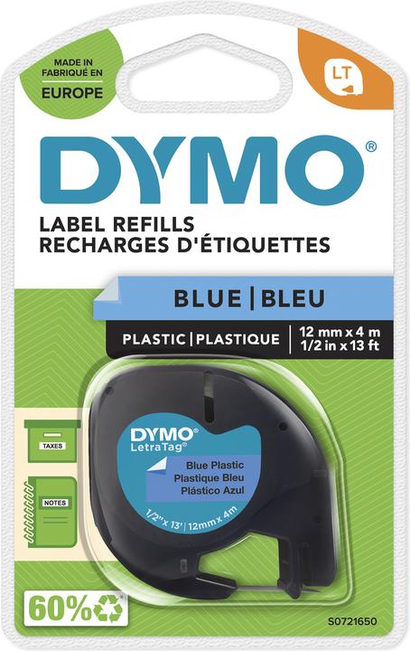 Produktbild Dymo Schriftband LetraTag (1.20 cm, Blau)