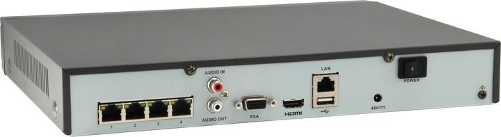 Produktbild LevelOne NVR-0504 4-Kanal PoE Netzwerk Videorekorder 4 PoE-Ausgaengen H.265/264 (Netzwerk Videorecorder (NVR))