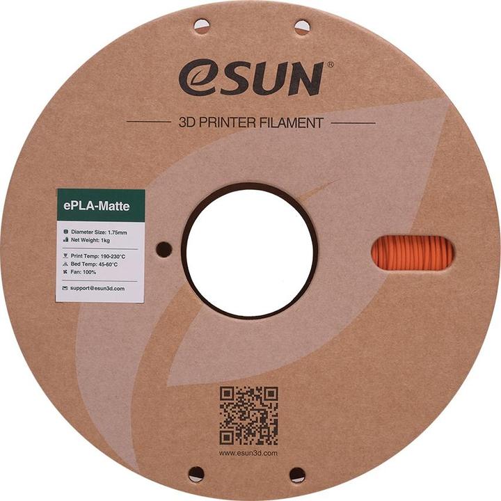 Immagine prodotto eSUN ePLA Mat Tangerine Filamento 1,75 mm 1Kg (PLA, 1.75 mm, 1000 g, Arancia)