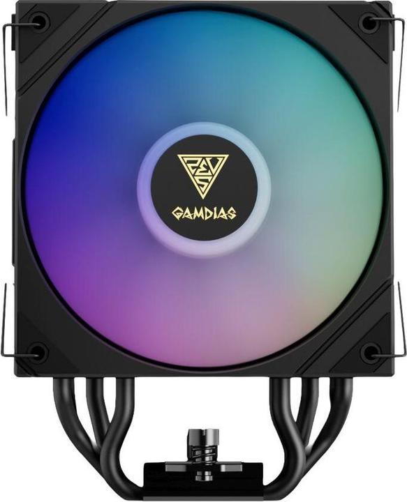 Actual product image Gamdias Processor cooler Boreas M2 51D black aRGB lighting (158 mm)