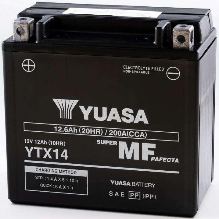 Produktbild Yuasa YTX14 (12 V, 12.60 Ah, 200 A)