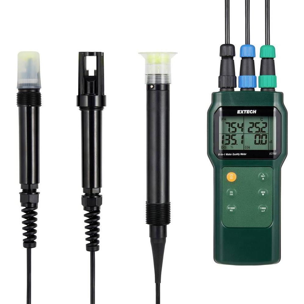 Extech Waterproof pH, Conductivity, TDS, Salinity, Optical DO and Temp Meter (EC700)