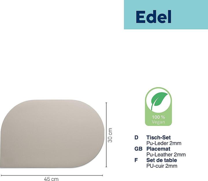Image du produit Kela Set de table Edel sable (1 pcs, 45 x 30 cm)