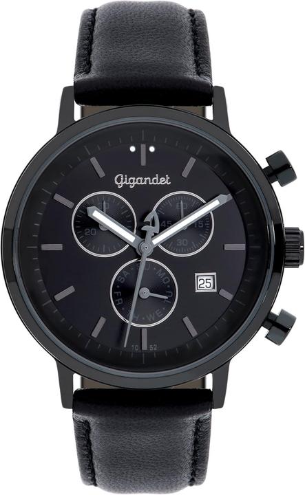 Gigandet Klassische Herrenchronograph mit Datum, Wochentag und 5 ATM Wasserdichtigkeit (Analoguhr, Chronograph)