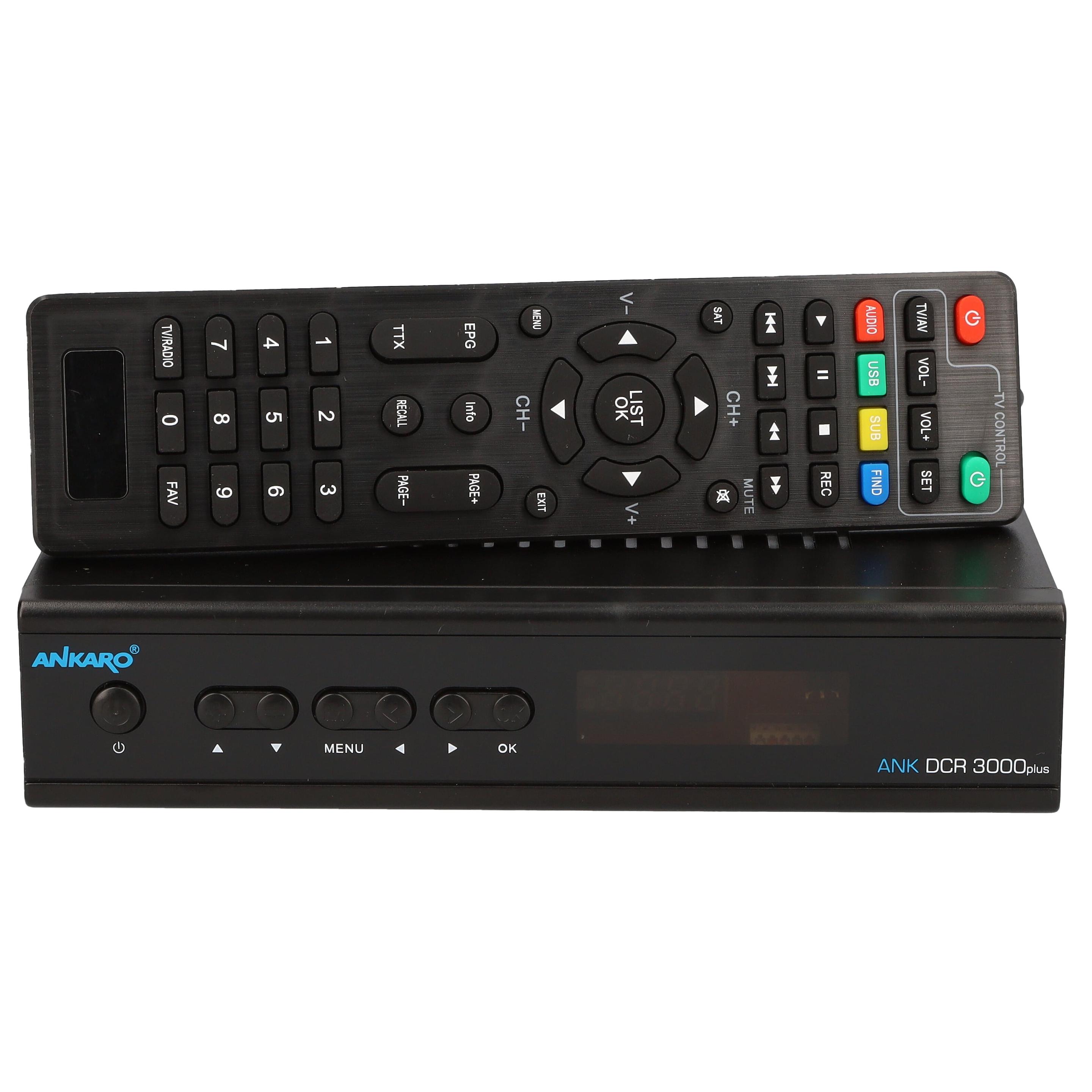Thumbnail - Ankaro ANK DCR3000+ - Receiver DVB-C 1080p (DVB-C), TV Receiver