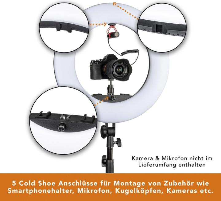 Actual product image Walimex pro LED Rainbow 60W RGBW Ring Luminaire (Ring light)