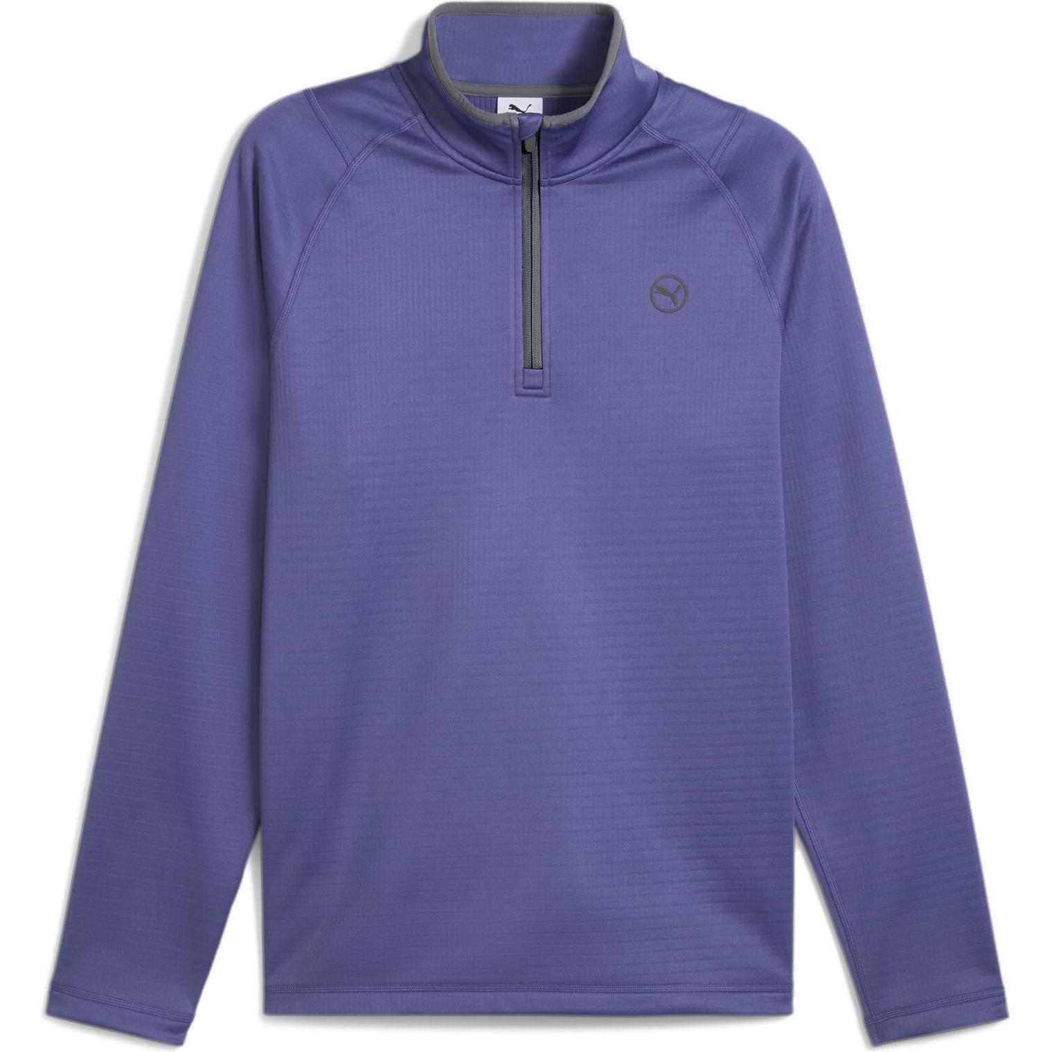 Puma, Herren, Sportshirt, Waffle Fleece 1/4 Zip (XXL), Blau, XXL