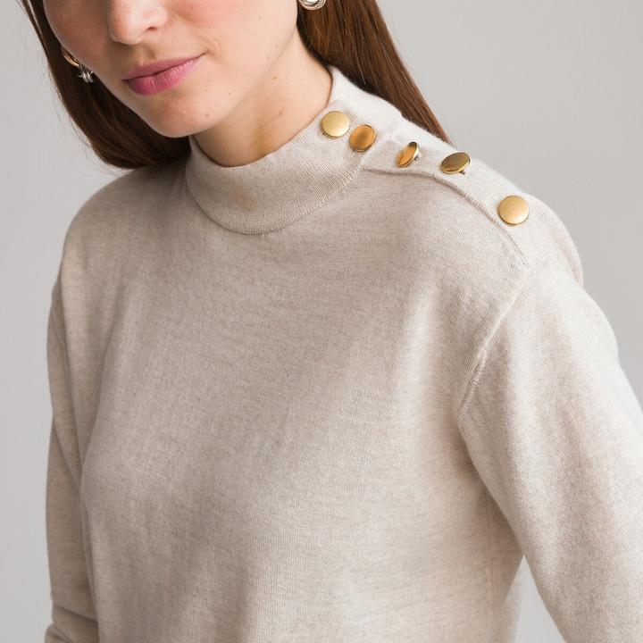Actual product image Anne Weyburn Fine knit jumper with stand-up collar (40, 42)