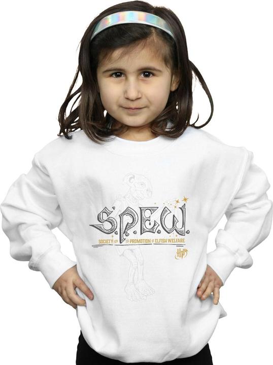 Actual product image Girls Dobby Elfish Welfare Sweatshirt (128)