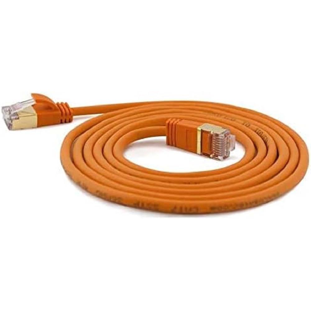 Wantec Extra dünnesCat.7 Rohkabel SSTP Patchkabel (S/FTP, CAT7, 0.25 m), Netzwerkkabel