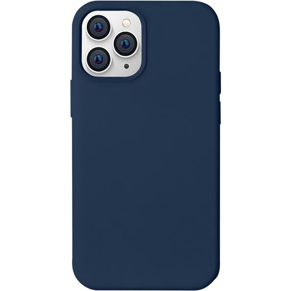 MU Classic Liquid Silicone Case Series (Apple iPhone 12 Pro Max), Smartphone Hülle, Blau