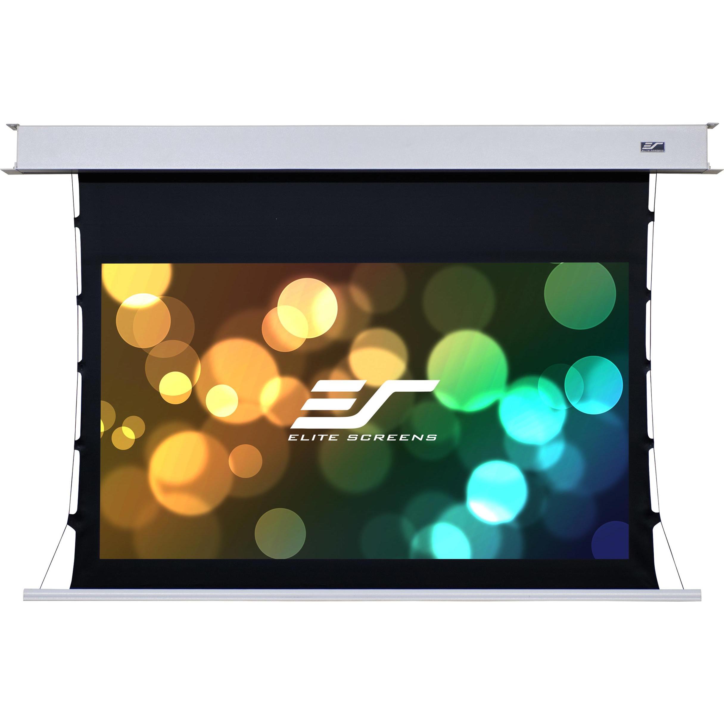 Elite Screens Evanesce Tab Tension B (100", 16:9), Leinwand, Weiss