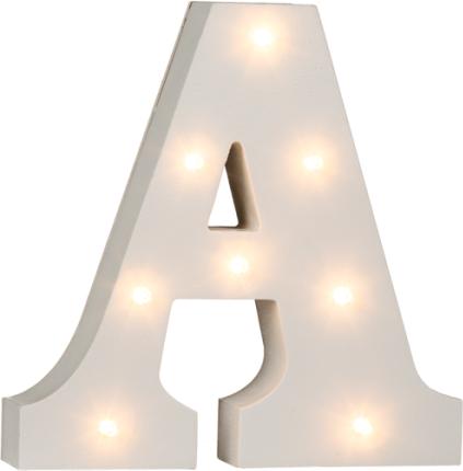 Letterine in legno e stoffa