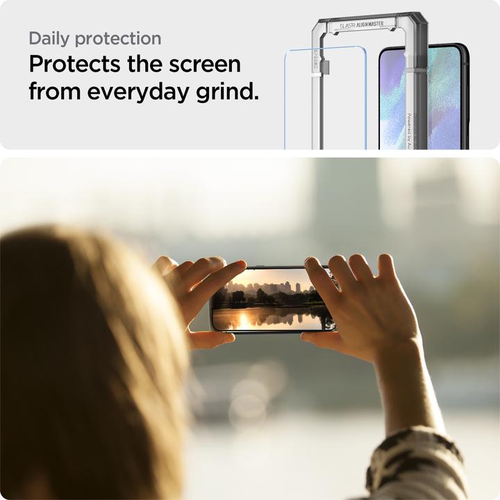 Produktbild Spigen ALM Glas.Tr Samsung S21 FE 2szt. szkło hartowane AGL03088 (2 Stk., Samsung Galaxy S21 FE)