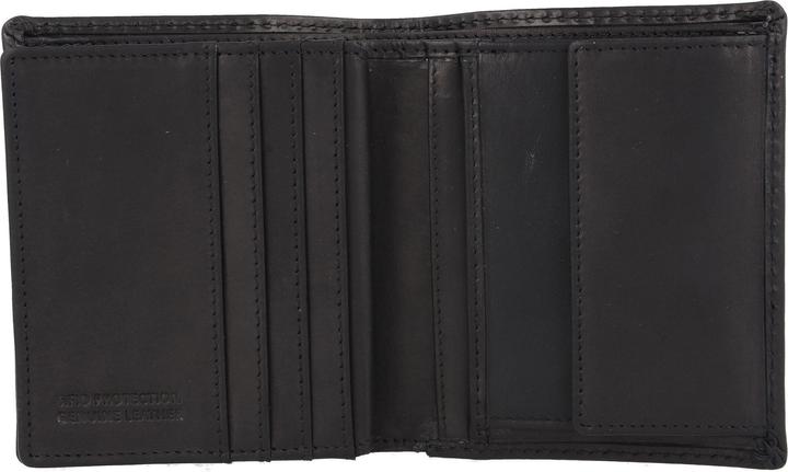 Immagine prodotto Greenburry Portafoglio nero puro protezione RFID pelle 11 cm
