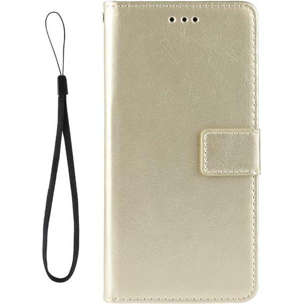 MU Classic Classic II Leder Bookcover Series (Realme GT Master), Smartphone Hülle, Gold