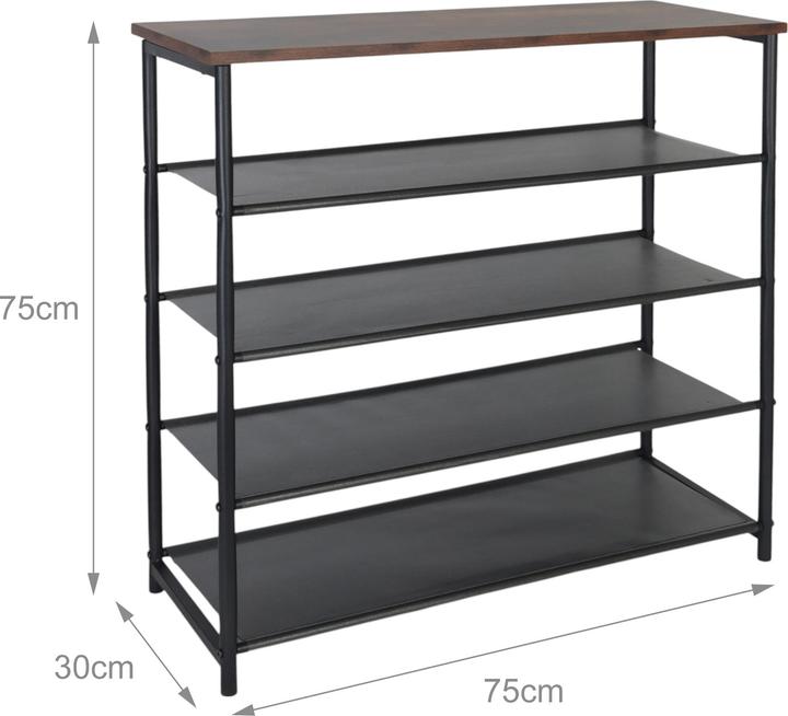 Actual product image Relaxdays Schuhregal (75 x 75 x 30 cm)