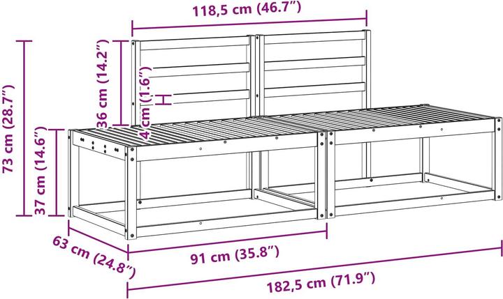 Actual product image vidaXL Gartenmöbel