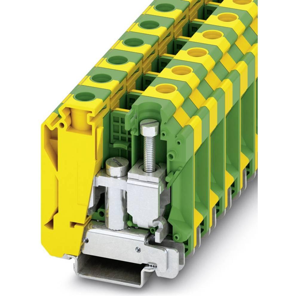 Phoenix Contact Non-Fused DIN Rail Terminal 3074143, Cavo + Spina elettrica, Verde, Giallo