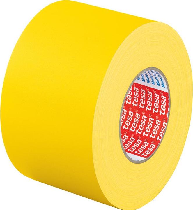 Actual product image tesa Fabric tape 4651 Premium, 50 mm x 25 m, yellow (50 mm)