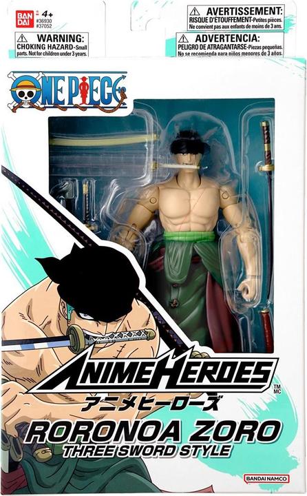 Produktbild Bandai Anime Heroes One Piece - Roronoa Zoro Three Sword S
