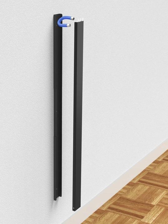 Produktbild Hama Kabelkanal aus Metall, magnetisch, 90 x 5,6 x 1,6 cm, Schwarz (Kabelkanal, 90 cm)