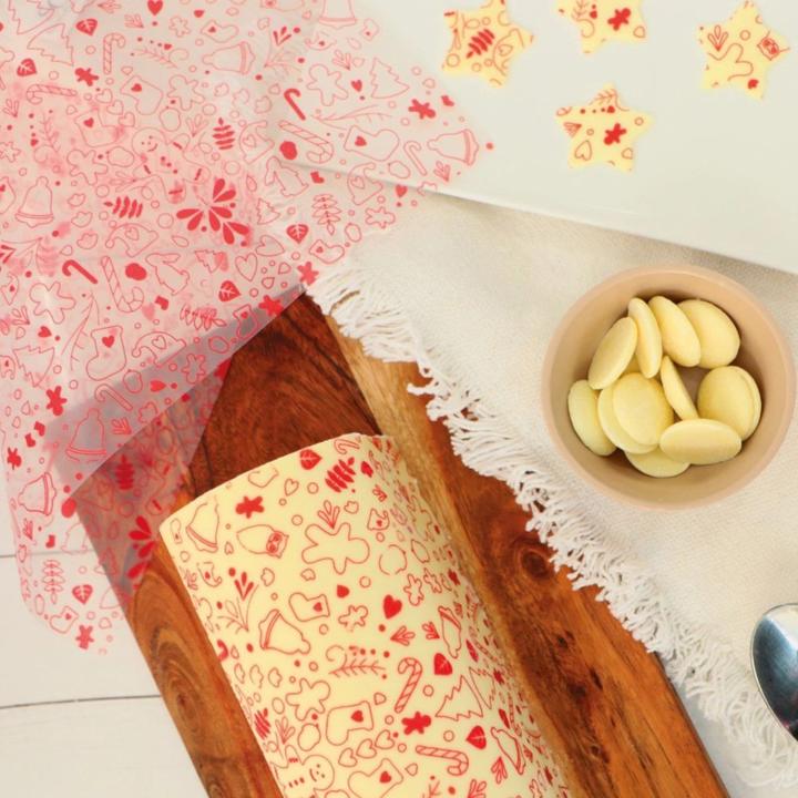 Image du produit ScrapCooking Lot de 2 feuilles de transfert motifs de Noël goût chocolat (2 x)