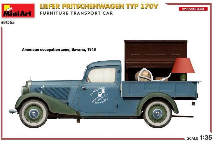 Produktbild 1:35 Lieferwagen Typ 170V m. Möbel