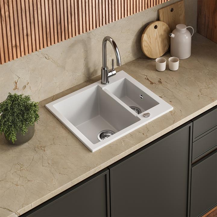 Produktbild Bergström Prag mit 2 Spülen (Einbauspüle, 50 cm, 58 cm)