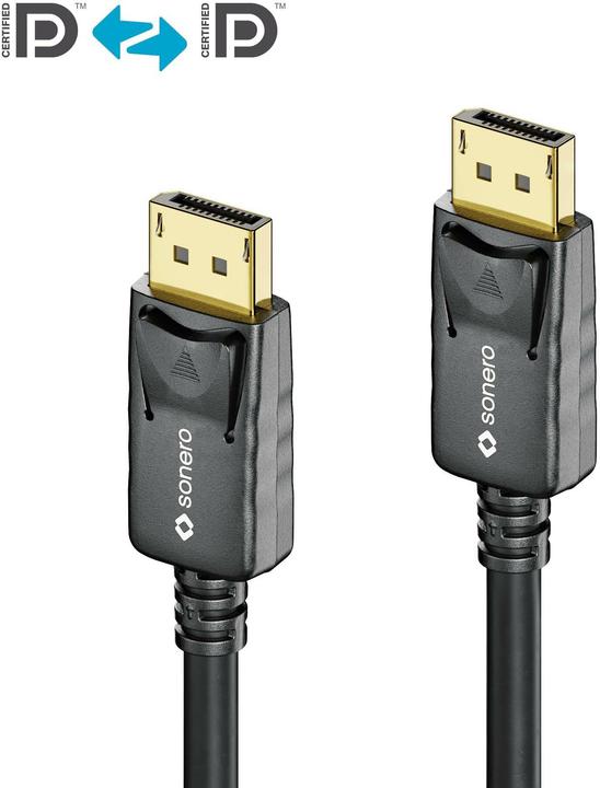 Produktbild Sonero Kabel 4K Displayport 1.2 Stecker <-> Stecker, 4K/60Hz, 2 m (2 m)