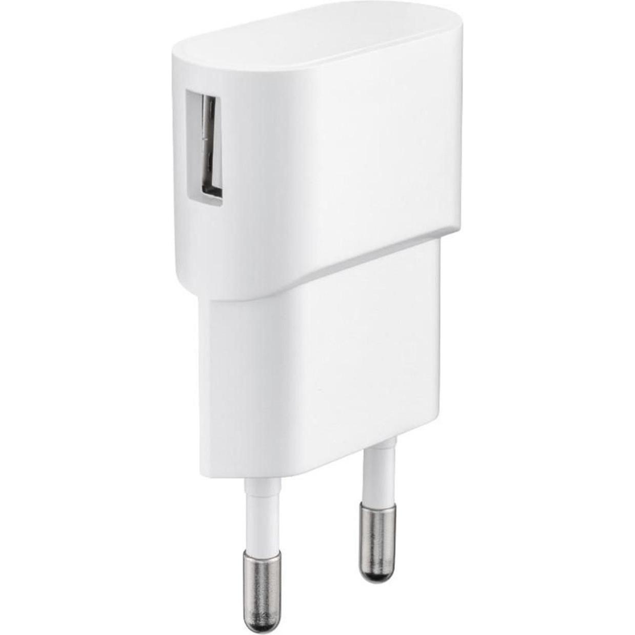 MicroConnect PETRAVEL43 Ladegerät für Mobilgeräte Indoor Weiss (5 W), USB Ladegerät, Weiss