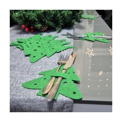 Ruhhy, Kerstboomdecoraties, Dekoracja świąteczna Etui Na Sztućce- Choinki 12szt. 24824 (12x)
