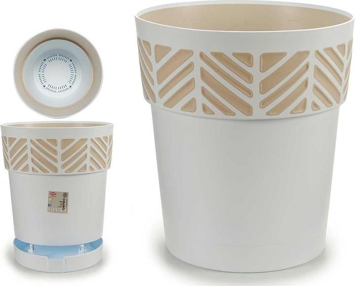 Actual product image Kerbl plastic pot 30 cm orfeo white (30 x 29 cm)