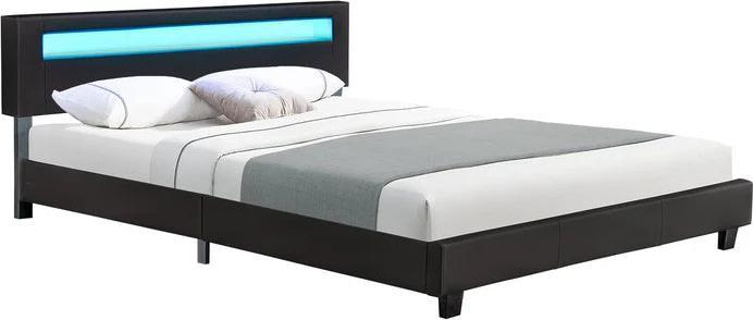 Actual product image Juskys LED upholstered bed Paris (160 x 200 cm)