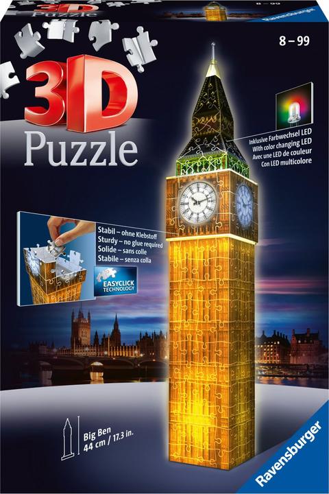 Actual product image Ravensburger Ben 3D Night Edition (216 pieces)