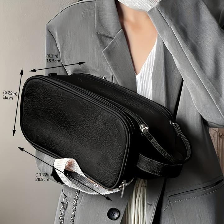 Produktbild Only-Bags.Store Kosmetiktasche aus Kunstleder mit grossem Fassungsvermögen - wasserabweisend, schmutzabweisend und