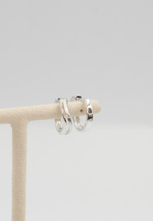 Image du produit Muau Créoles (Or blanc)