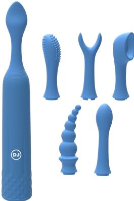 Actual product image Doc Johnson iVibe™ Select - iQuiver - 7 Piece Set - Periwinkle Blue