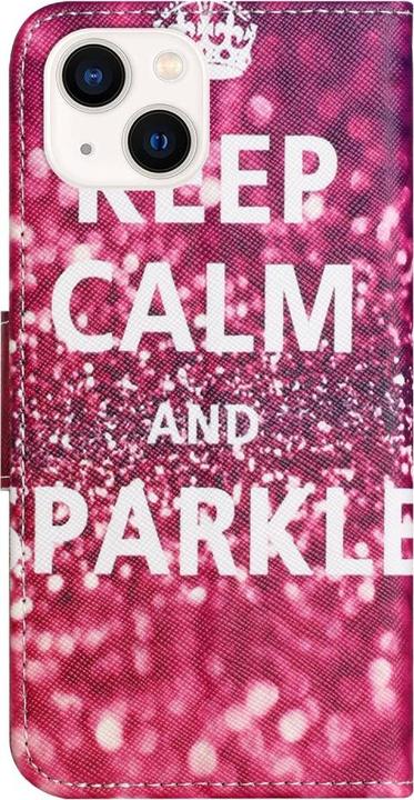 Produktbild Ueli Express iPhone 15 Buch Etui Tasche mit Kartenfach Sparkle (Apple iPhone 15)